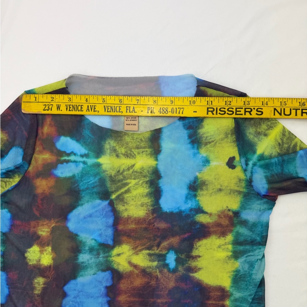 AMB DESIGNS Nuditee Second Skin Wearable Art Print Soft Mesh Sheer Long Sleeve - Picture 12 of 15